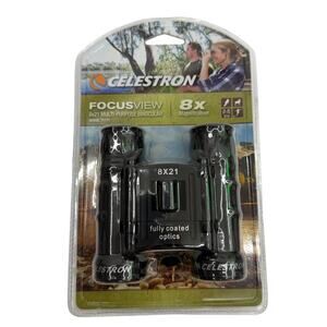 Celestron FocusView 8x21 Binoculars (Model 71171) – New Sealed